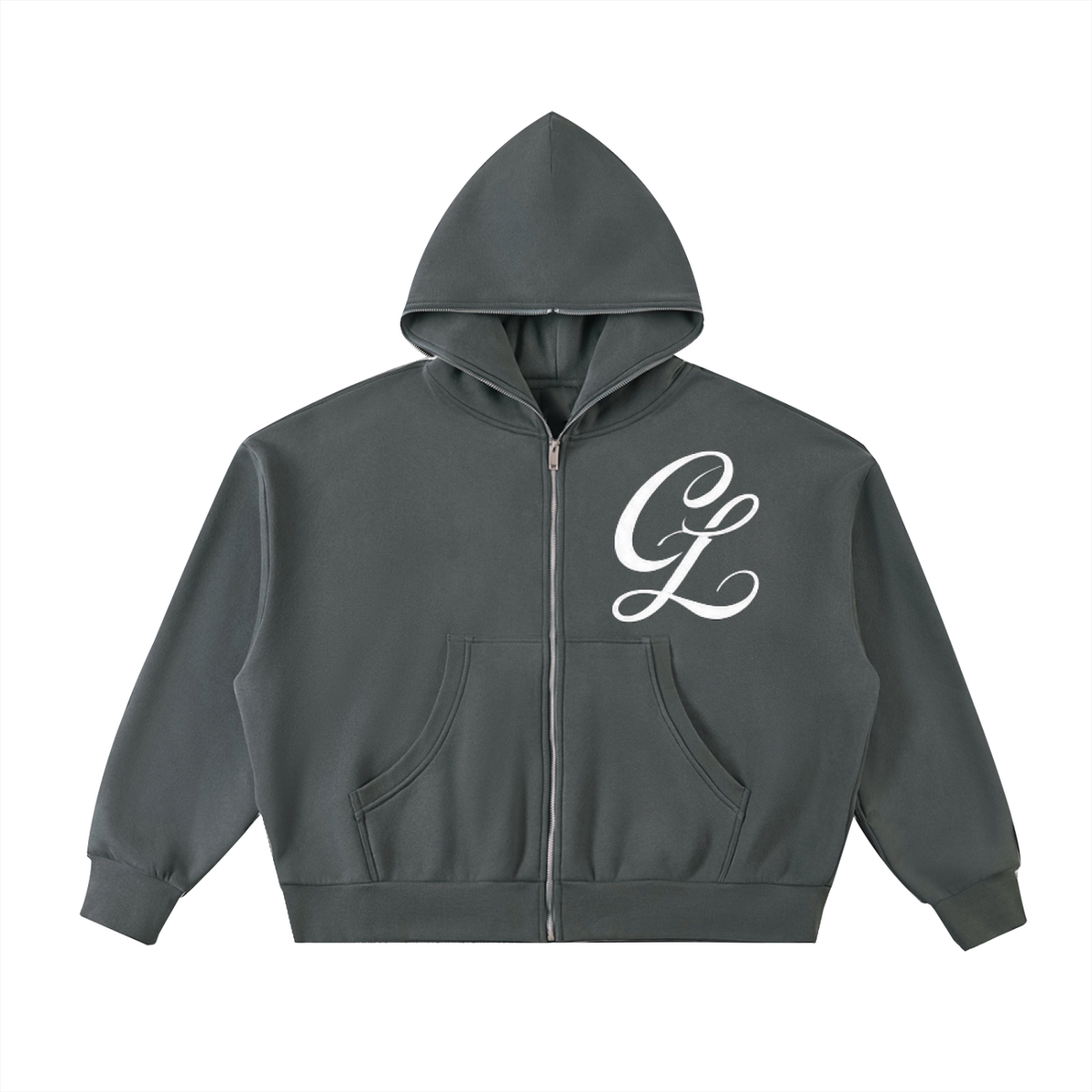 Certified Business As Usual Fleeced Full-Zip Boxy Hoodie