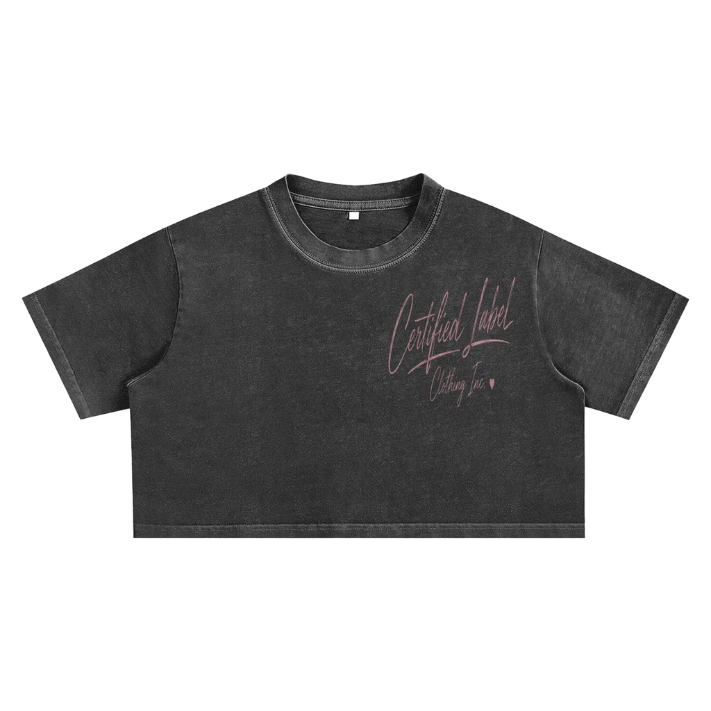 Worldwide Women's Certified Snow Washed Crop Top