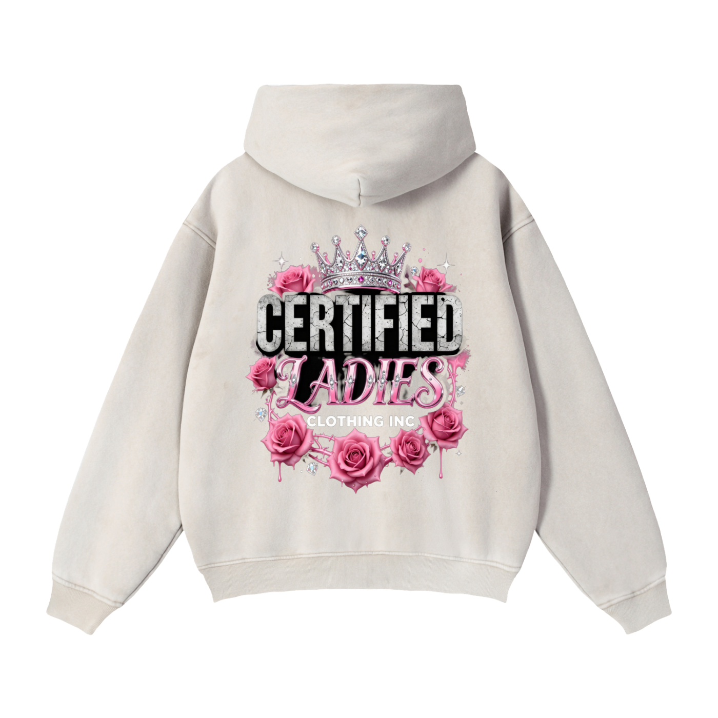 Certified Ladies Zip-Through Boxy Fleece Hoodie