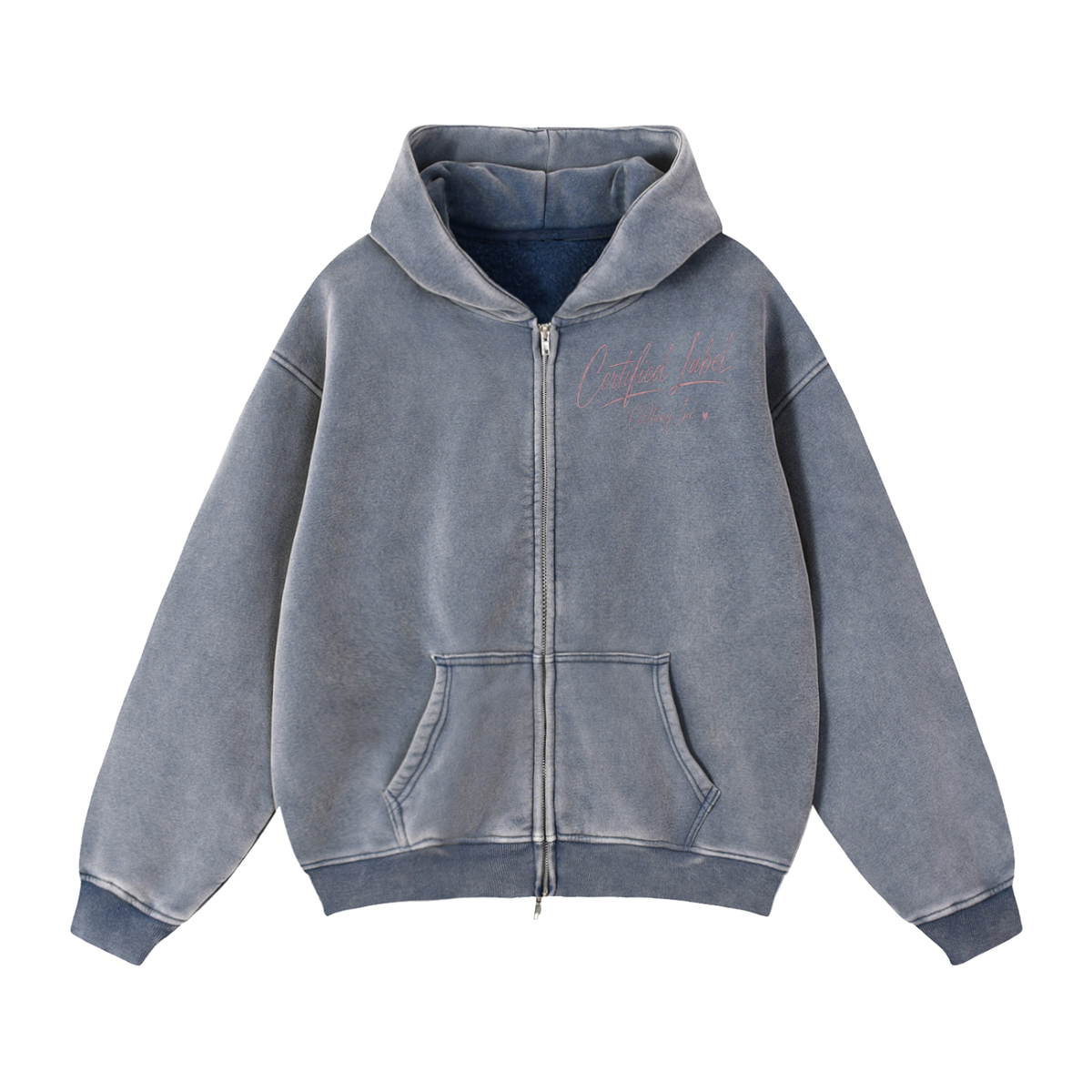 Certified Ladies Zip-Through Boxy Fleece Hoodie