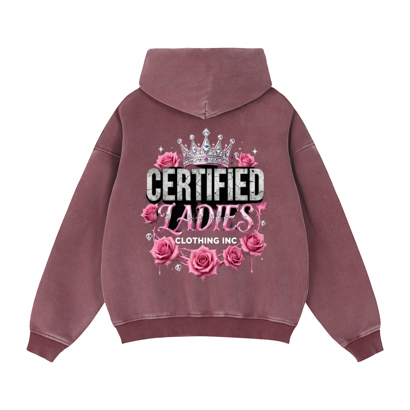 Certified Ladies Zip-Through Boxy Fleece Hoodie