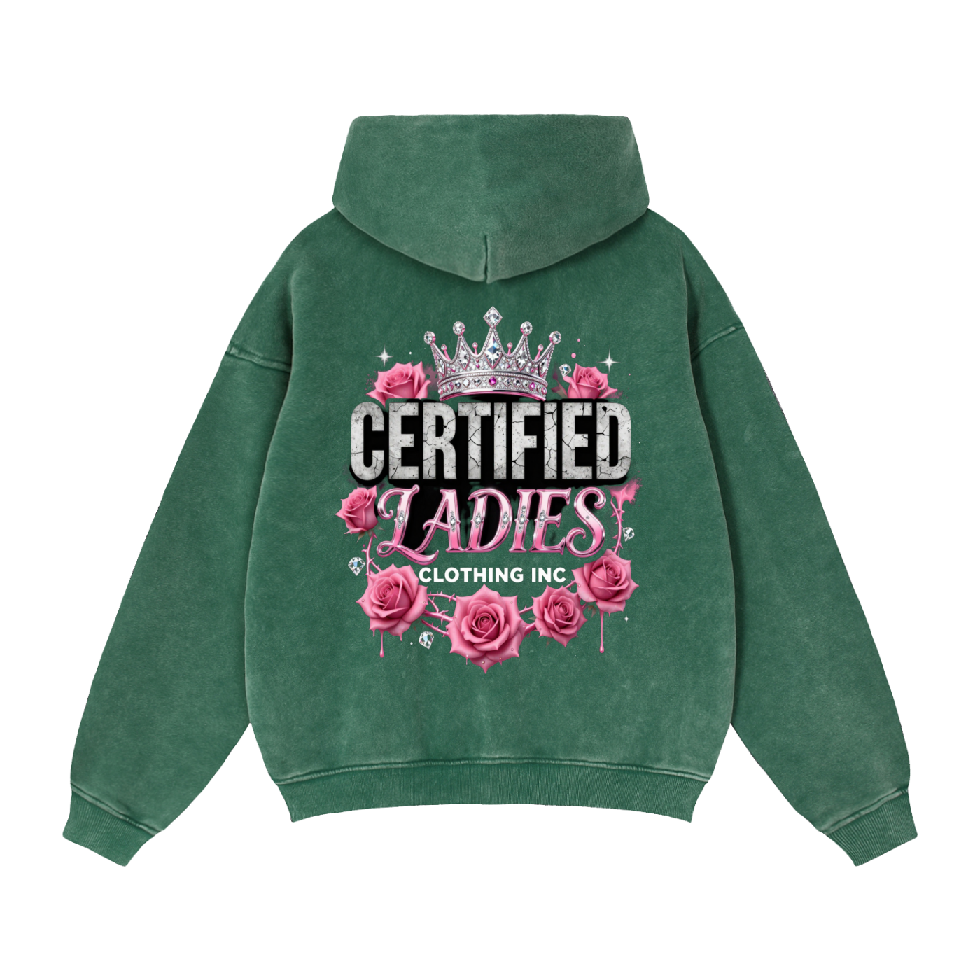 Certified Ladies Zip-Through Boxy Fleece Hoodie