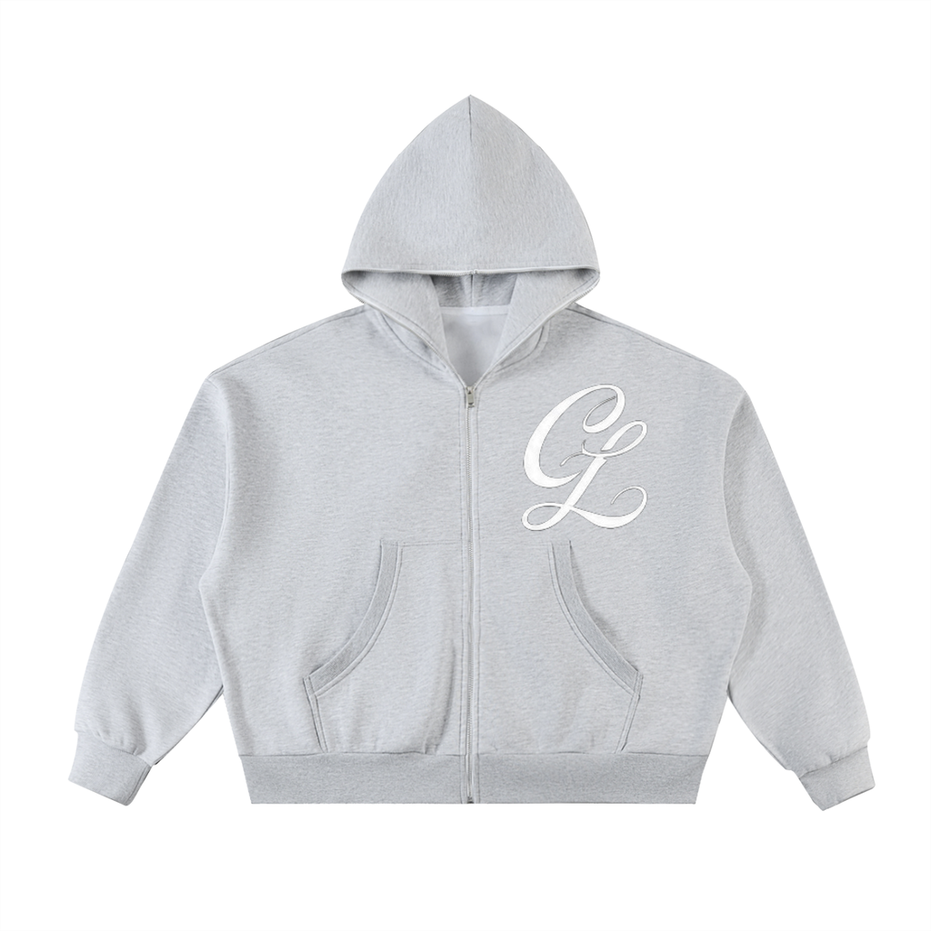 Certified Business As Usual Fleeced Full-Zip Boxy Hoodie