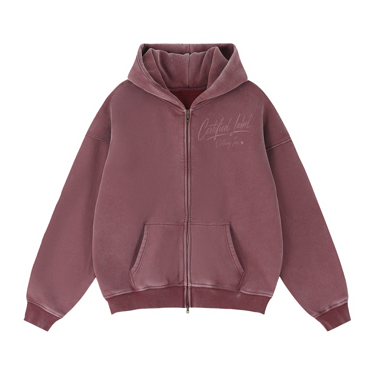 Certified Ladies Zip-Through Boxy Fleece Hoodie