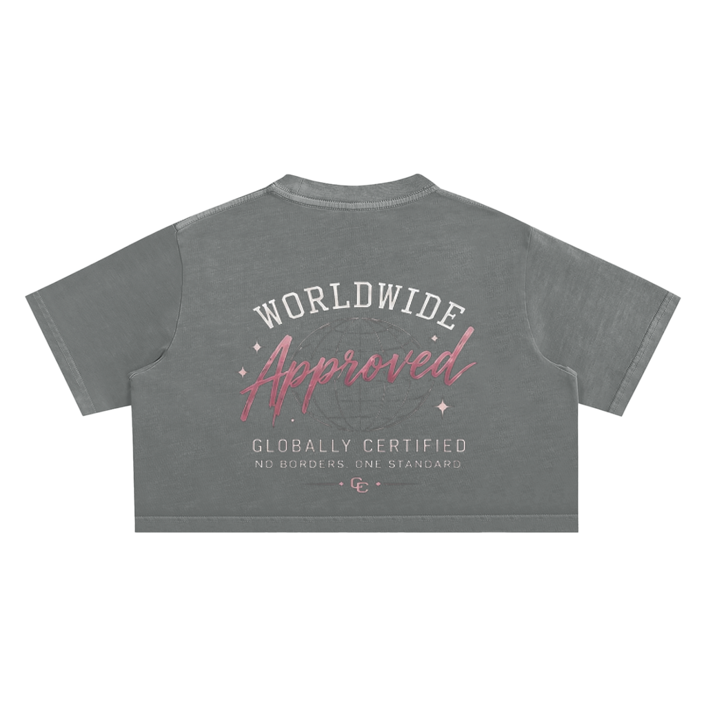 Worldwide Women's Certified Snow Washed Crop Top