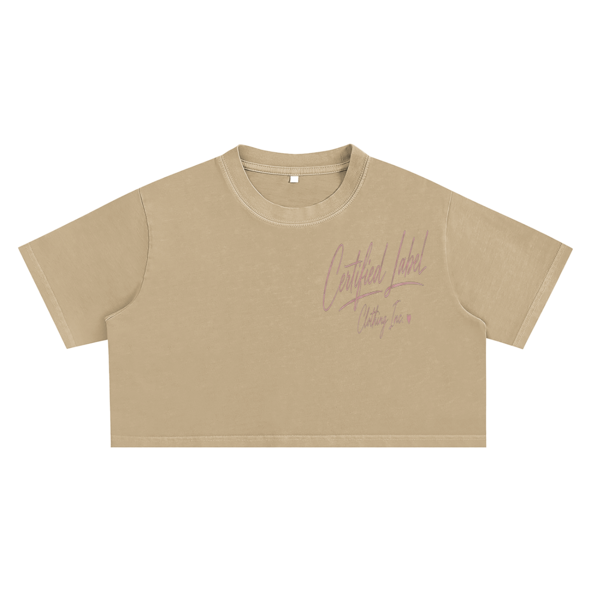 Worldwide Women's Certified Snow Washed Crop Top