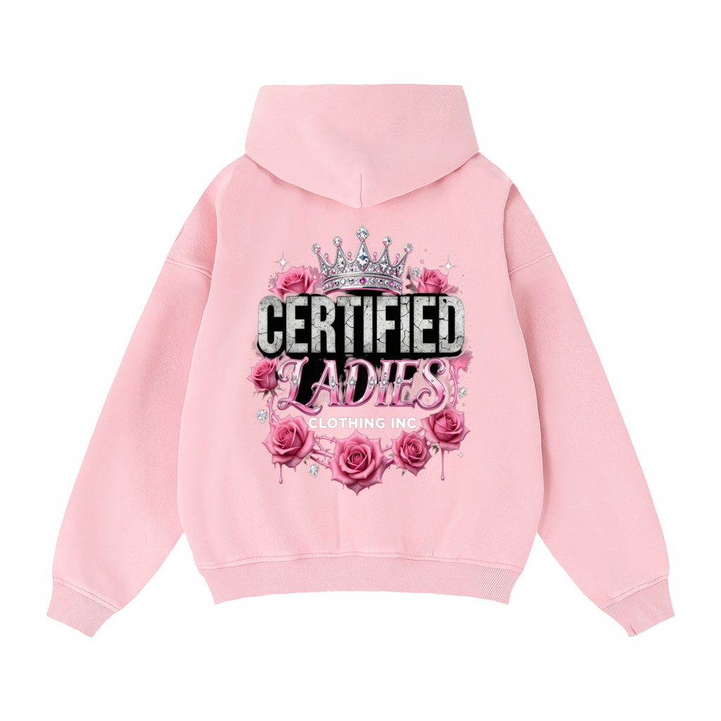 Certified Ladies Zip-Through Boxy Fleece Hoodie