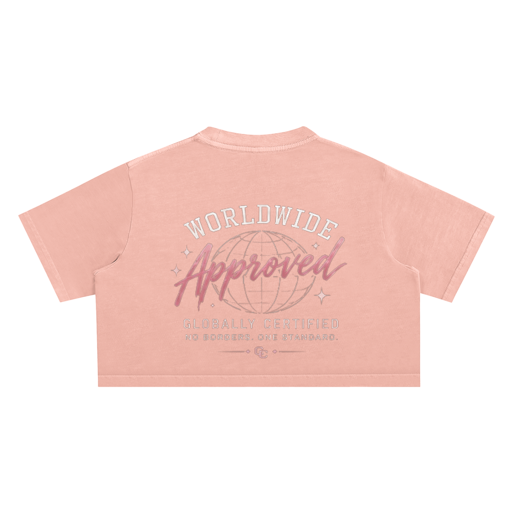 Worldwide Women's Certified Snow Washed Crop Top