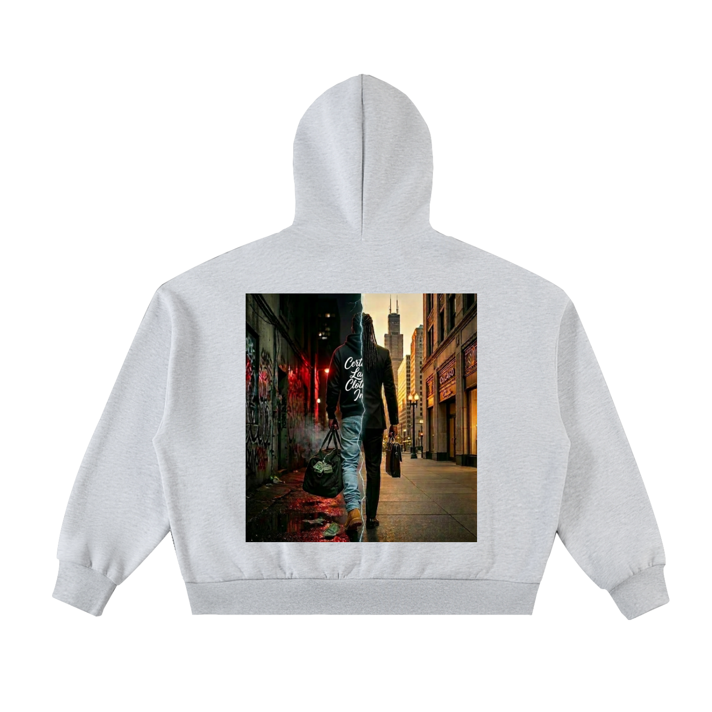 Certified Business As Usual Fleeced Full-Zip Boxy Hoodie