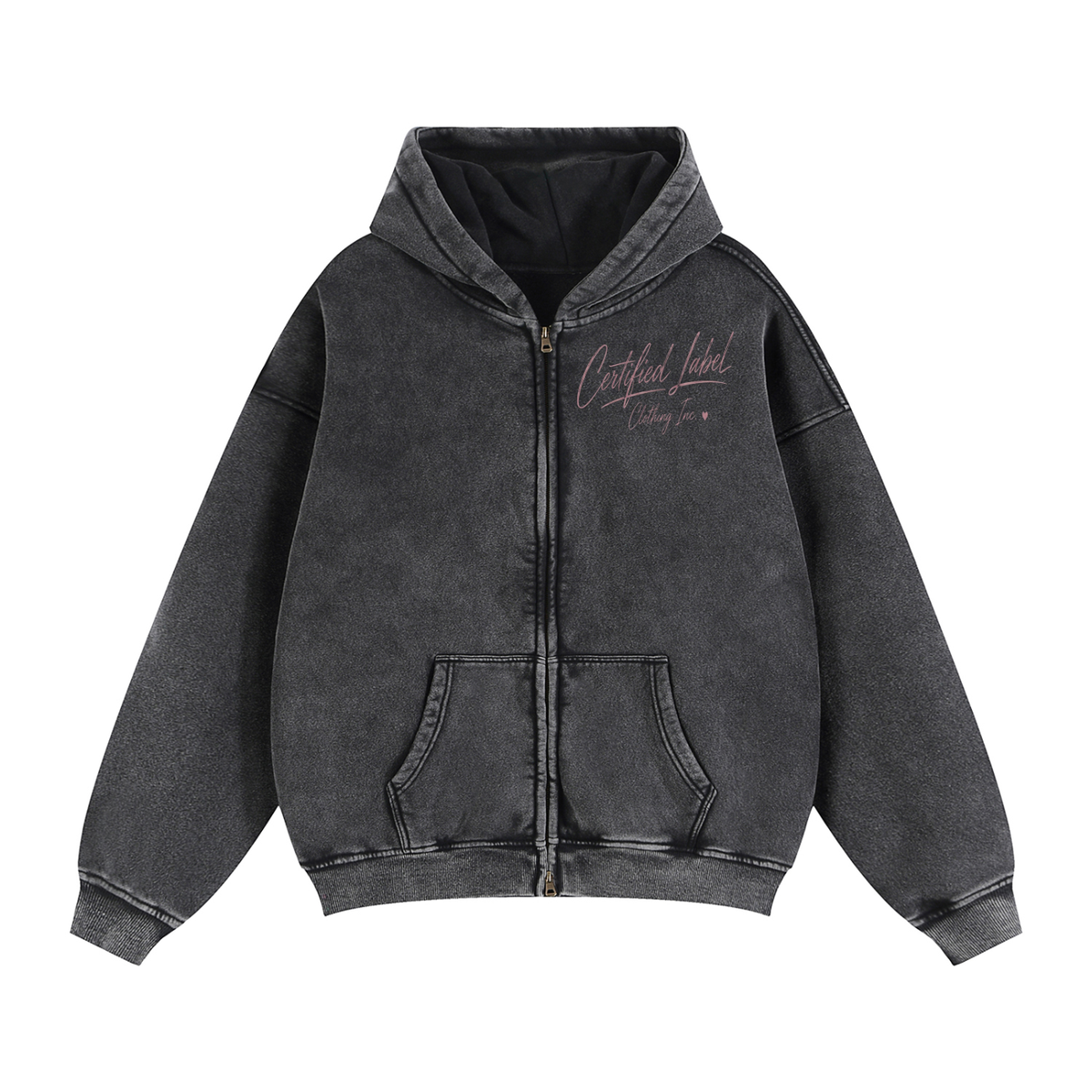 Certified Ladies Zip-Through Boxy Fleece Hoodie
