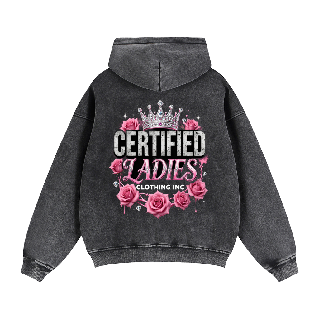 Certified Ladies Zip-Through Boxy Fleece Hoodie
