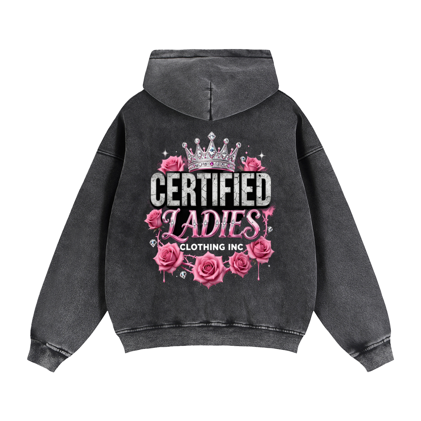 Certified Ladies Zip-Through Boxy Fleece Hoodie